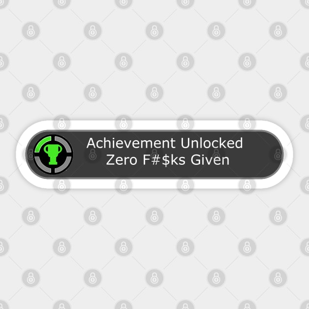 achievement unlocked censored Sticker by Undeadredneck